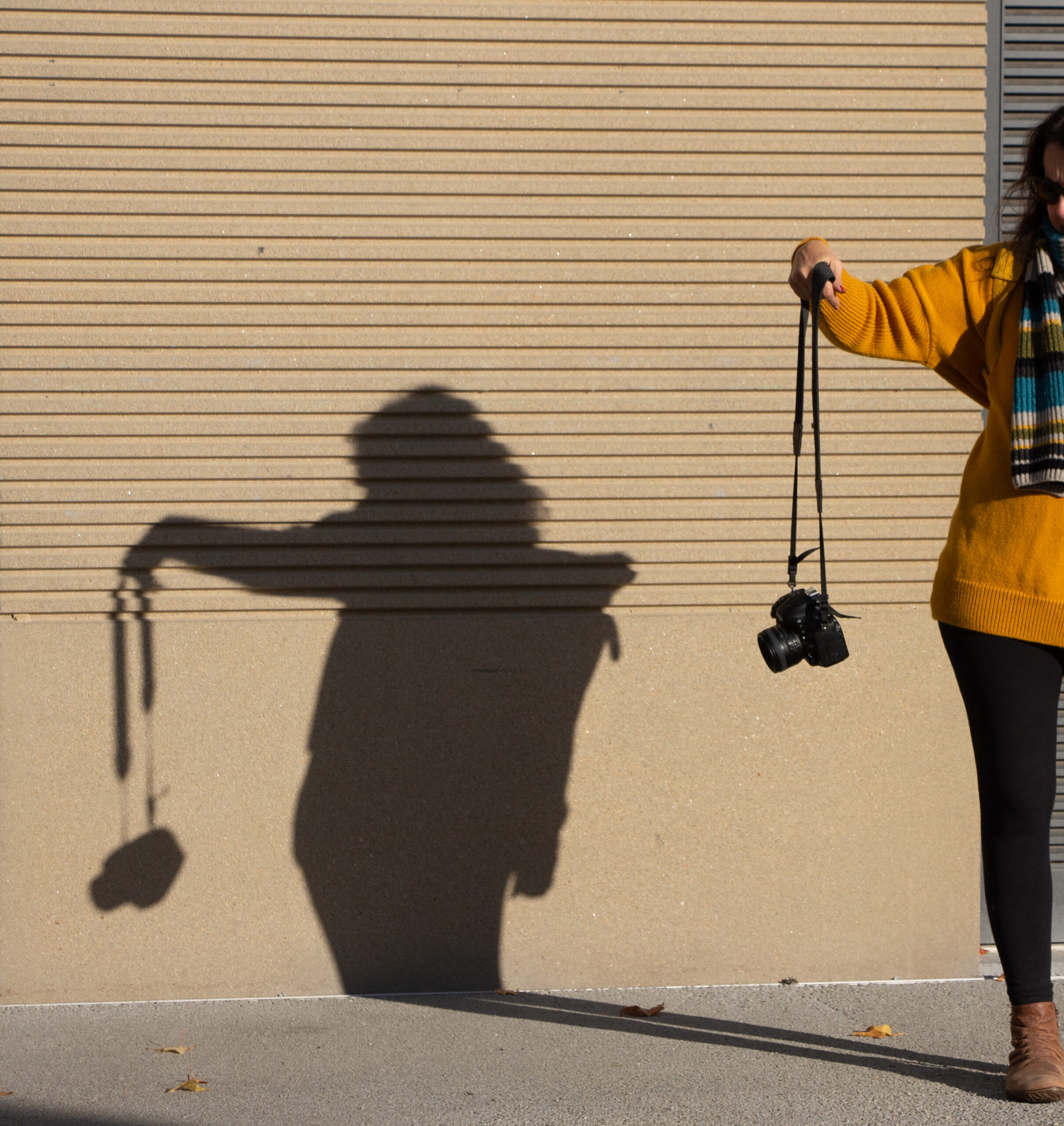Fotografin mit Silhouette